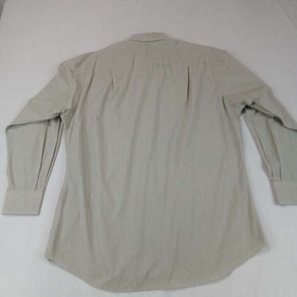 Ermenegildo Zegna Dress Shirt Mens 41/16 Green Check Button Up Long Sleeve - Picture 4 of 10